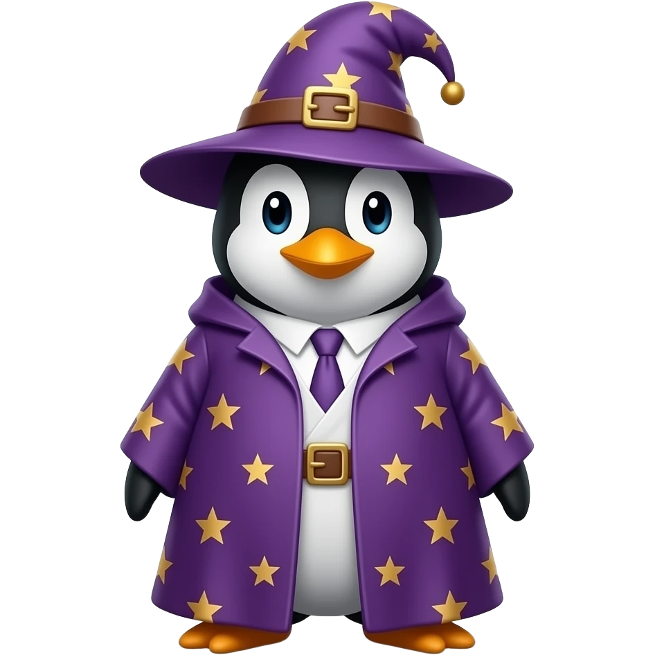 Penguin Wizard emoji