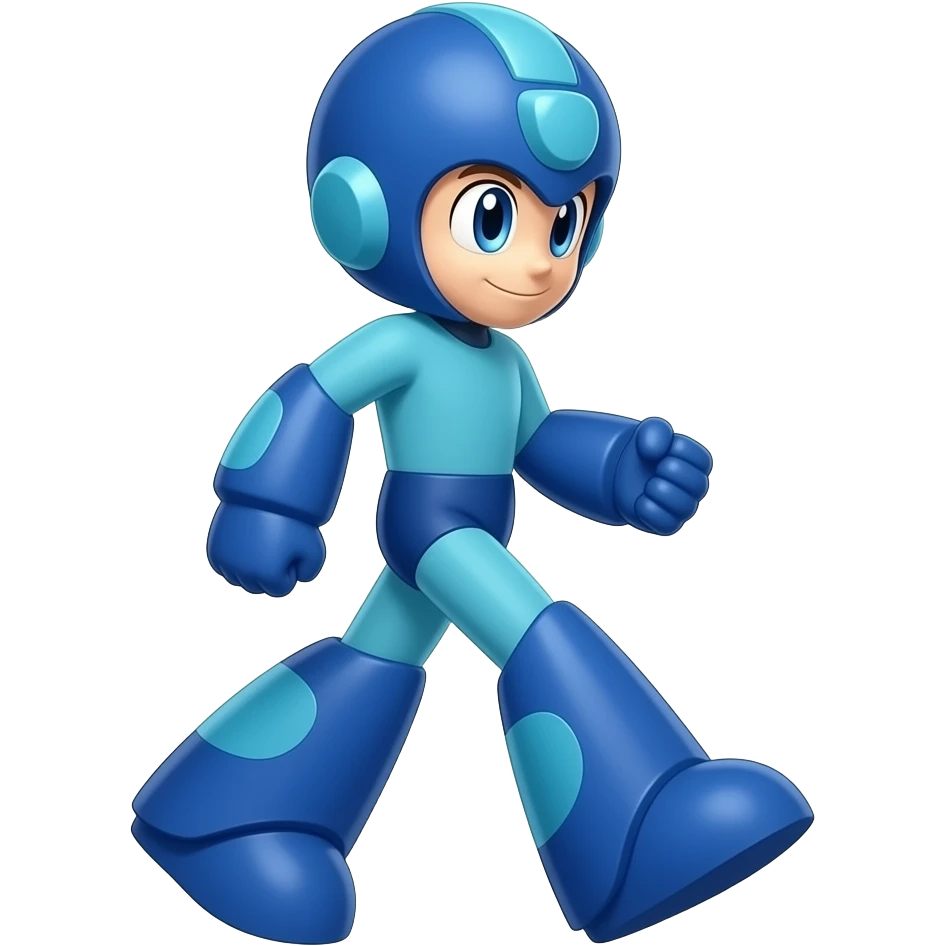Mega Man is walking emoji