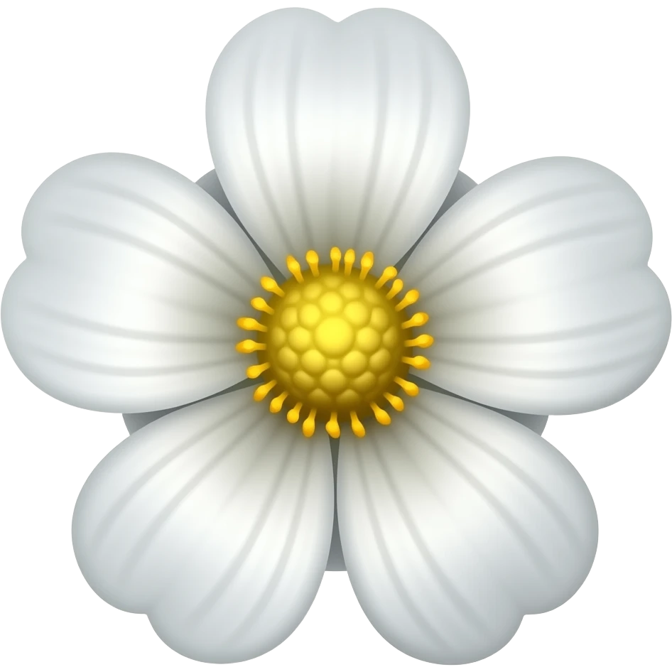Flor blanca emoji
