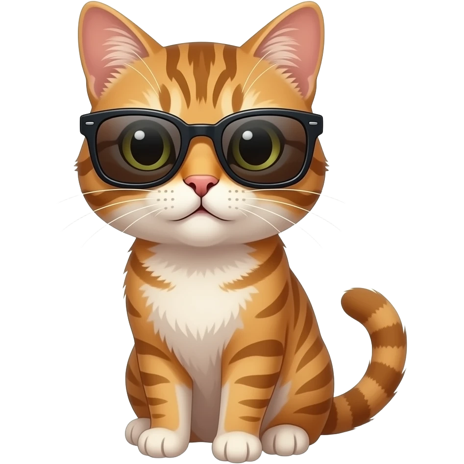 Cat wearing sunglasses emoji