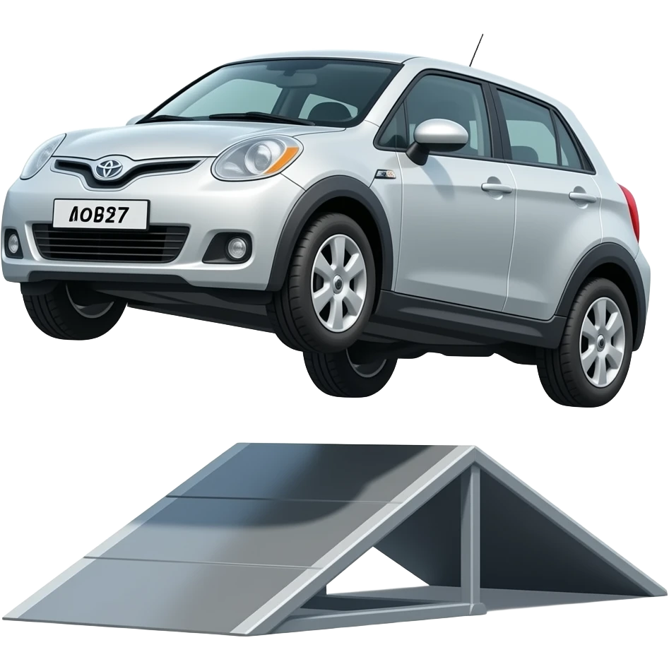 Toyota Scomia Hatchback EV (2023) And Mini Cooper (2004) Jumping emoji