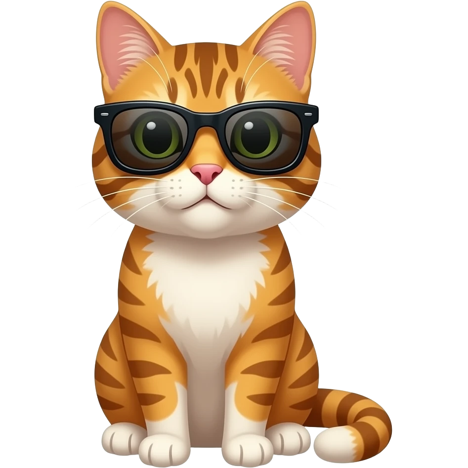 Cat wearing sunglasses emoji