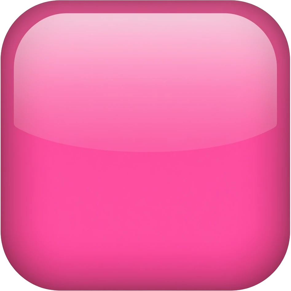 A pink square emoji