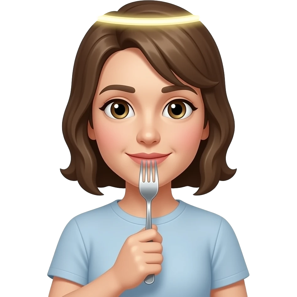 🥺only the eyes 😇 only halo 😋 only the mouth 🍴add hands to hold this emoji