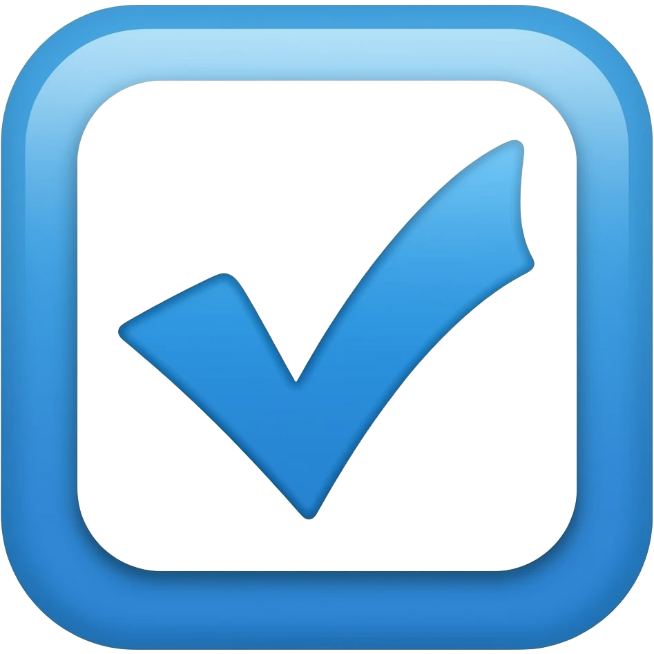 Telegram blue checkmark emoji