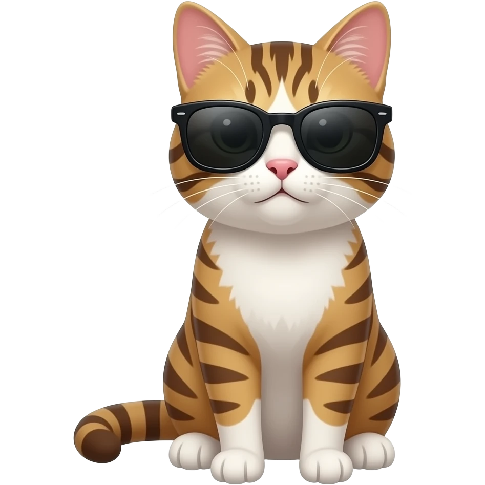 Cat wearing sunglasses emoji
