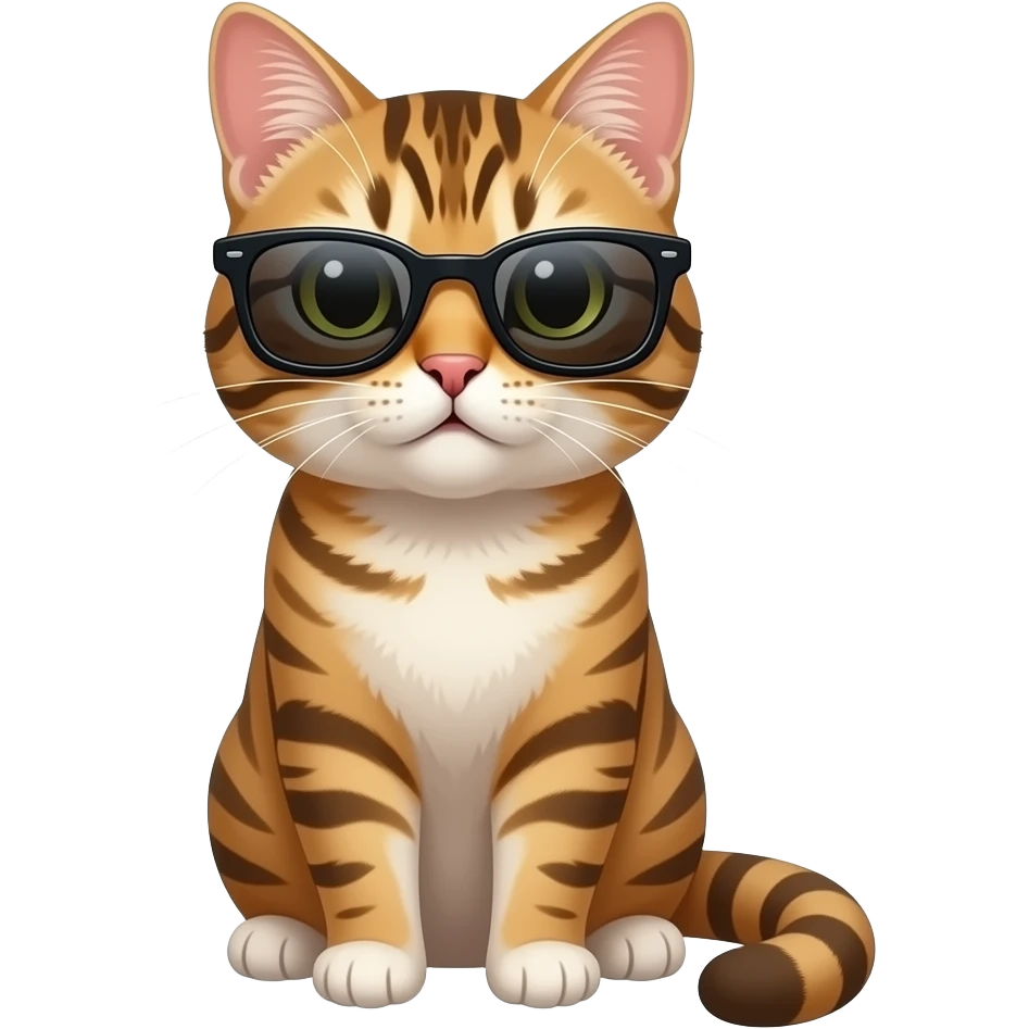 Cat wearing sunglasses emoji