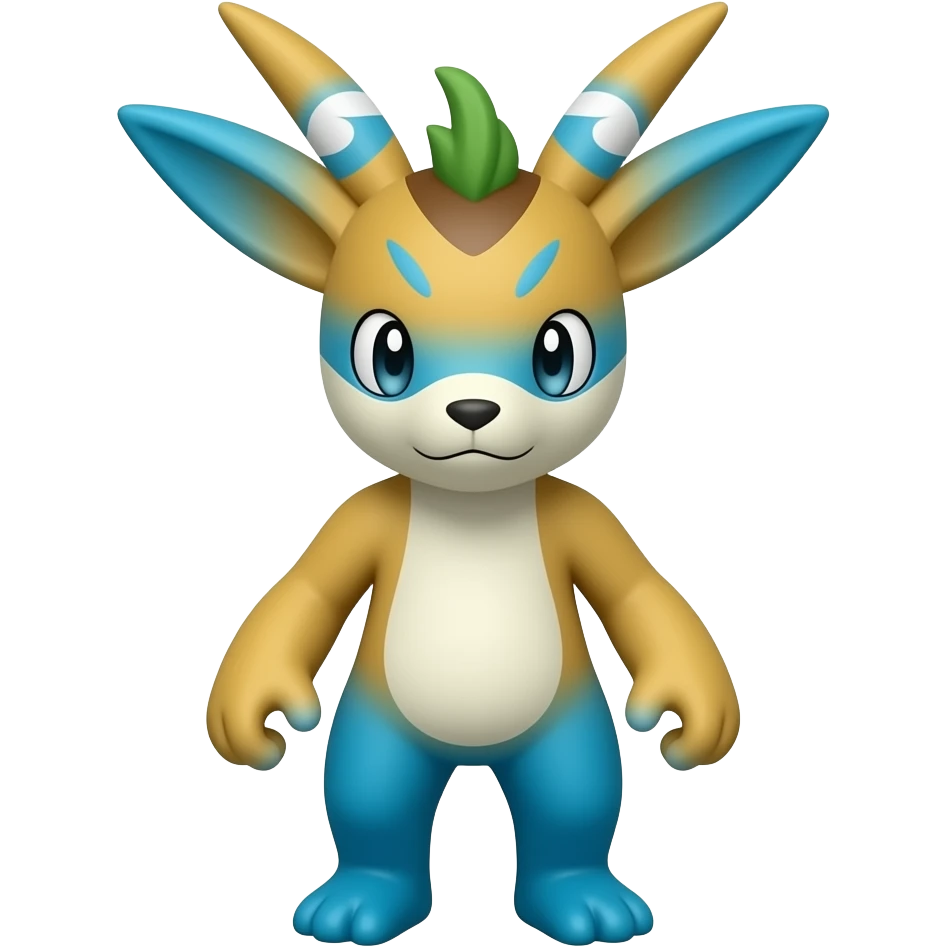 Plusle-Bunnelby-fusion, full body emoji