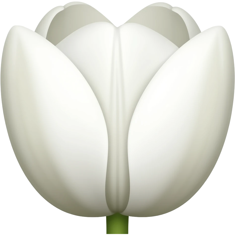 White tulip emoji