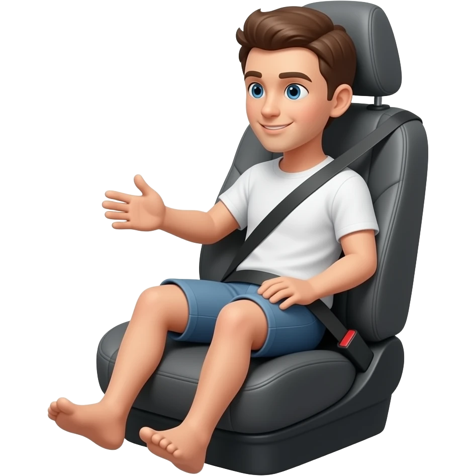 euroncap test dummy in car seat emoji