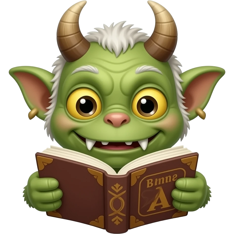 gremlin reading emoji