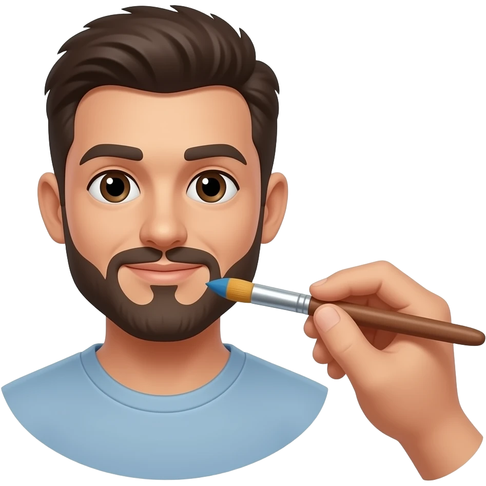 paint with brush emoji