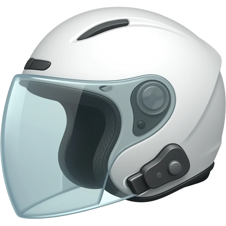 Casco blanco emoji
