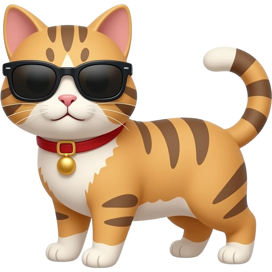 Cat wearing sunglasses emoji