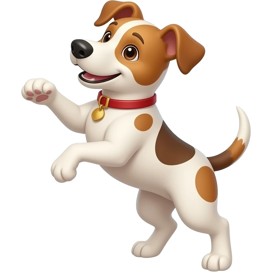 Dog dancing emoji