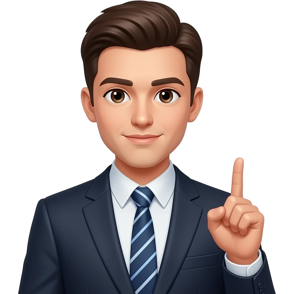 💁‍♂️ 이런 얼굴에 정장 입혀줘, 손동작은 빼줘, 소년처럼 해줘 emoji