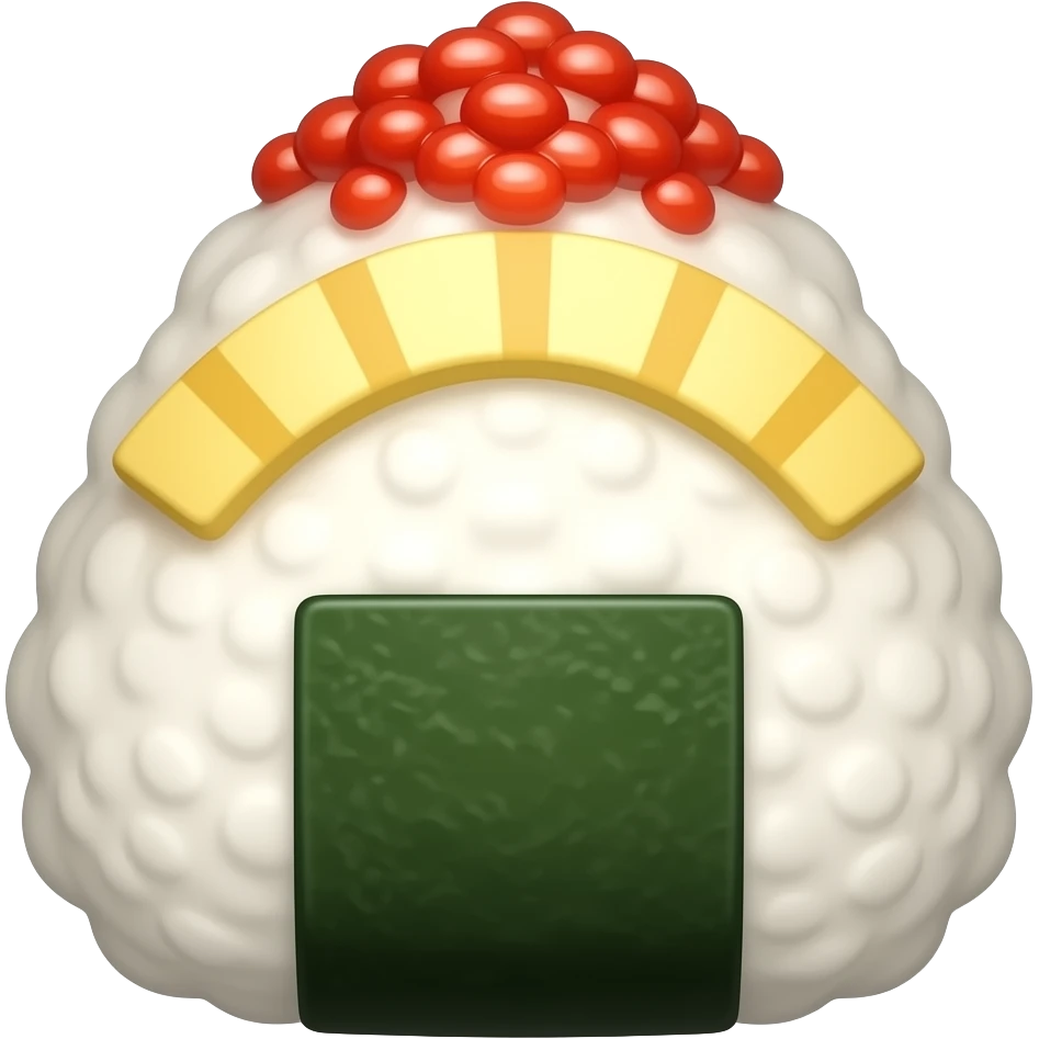 korean style onigiri emoji