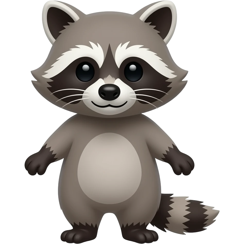 racoon using Notion emoji