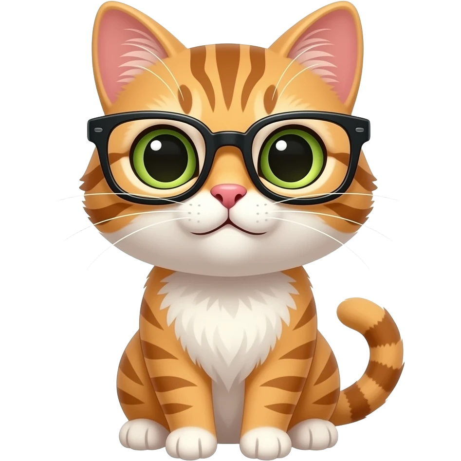 Kat met bril emoji