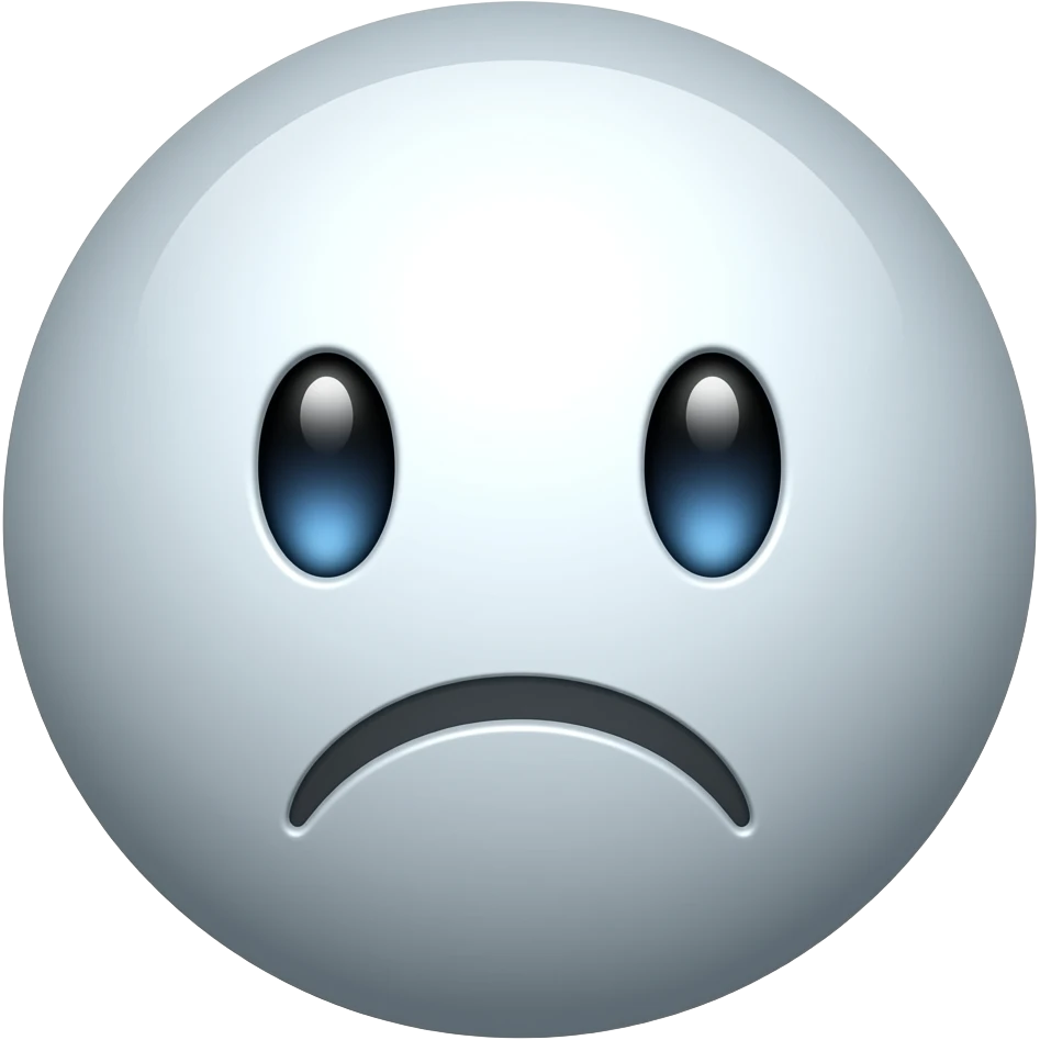 üzülen küre emoji