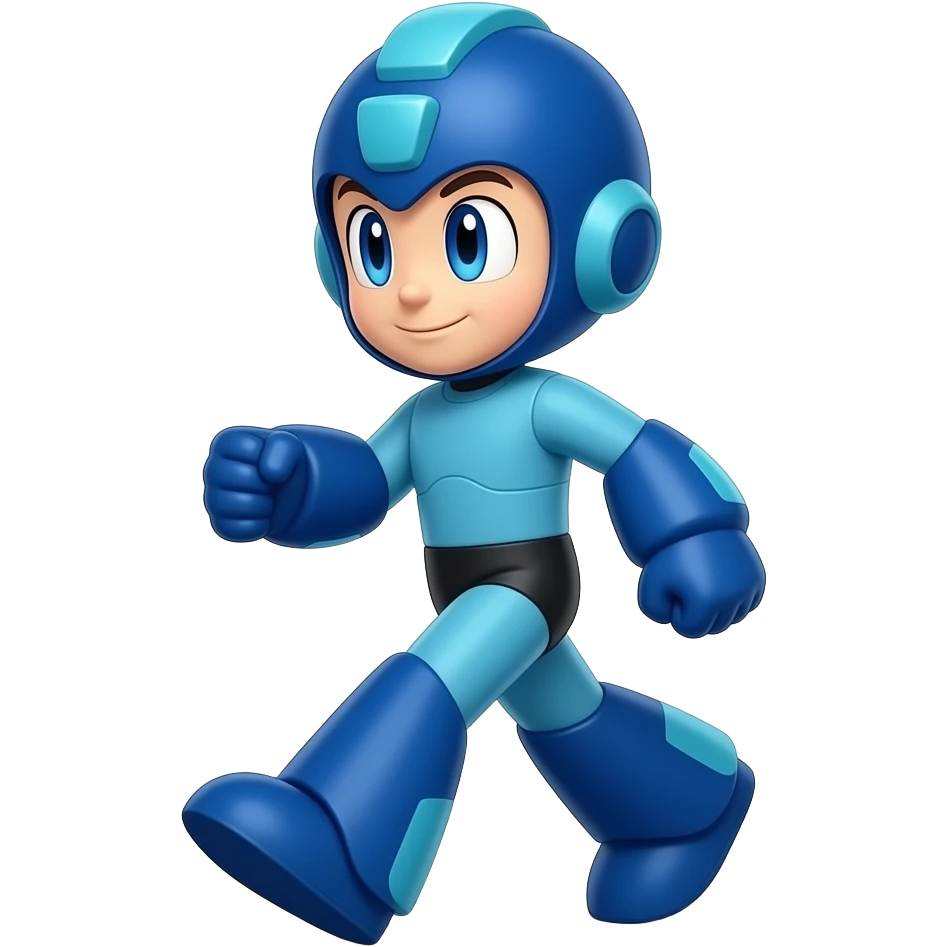 Mega Man is walking emoji