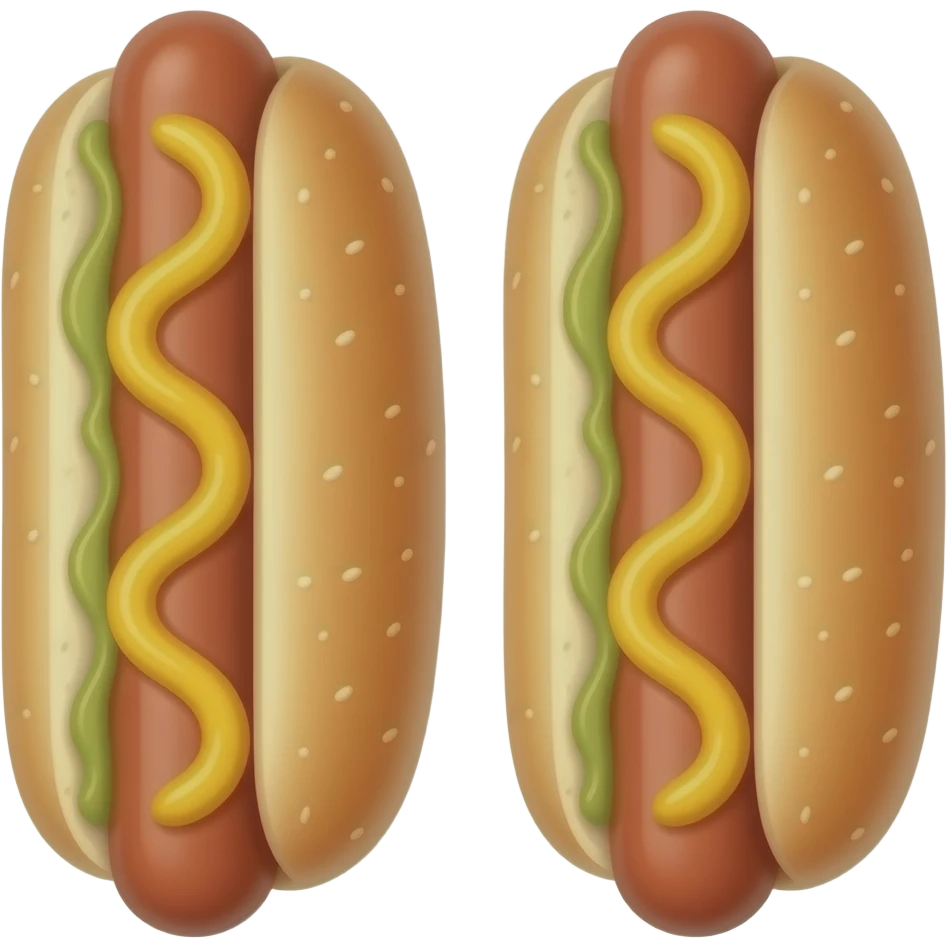 Hot dog buns looking like rectums emoji