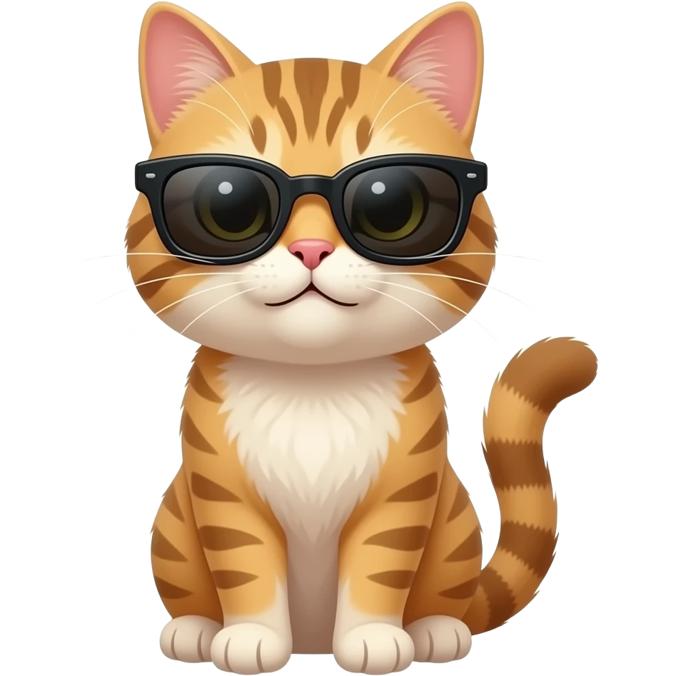 Cat wearing sunglasses emoji