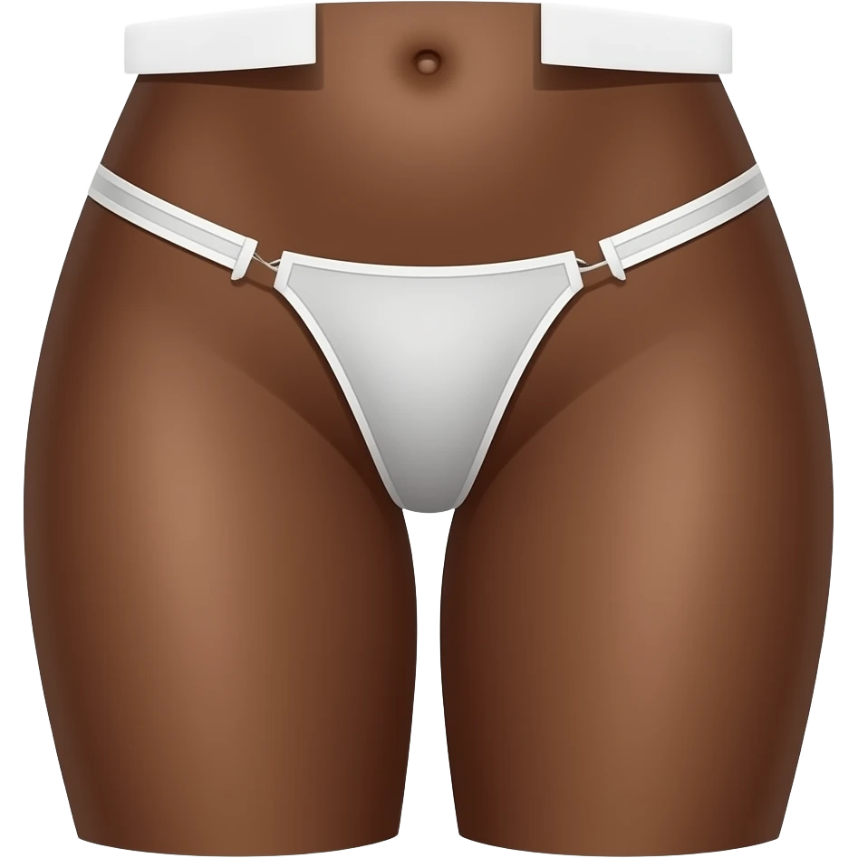 Panty dark skin emoji