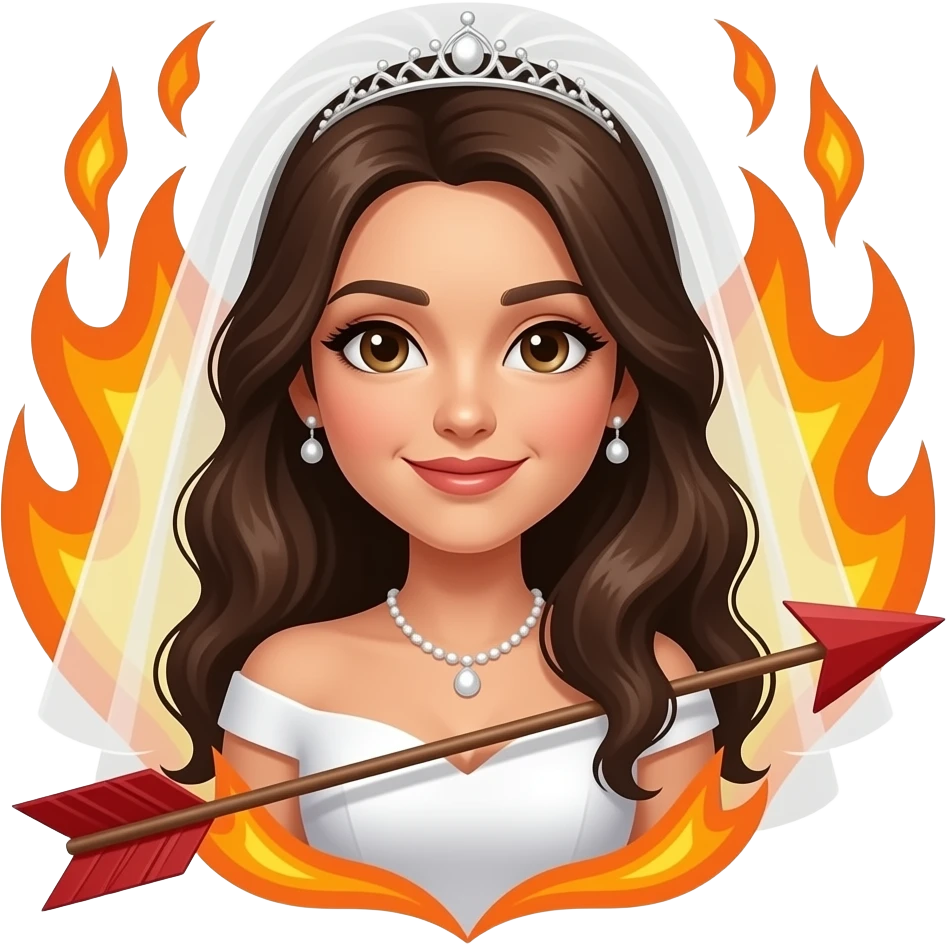 💘👰❤️‍🔥 emoji