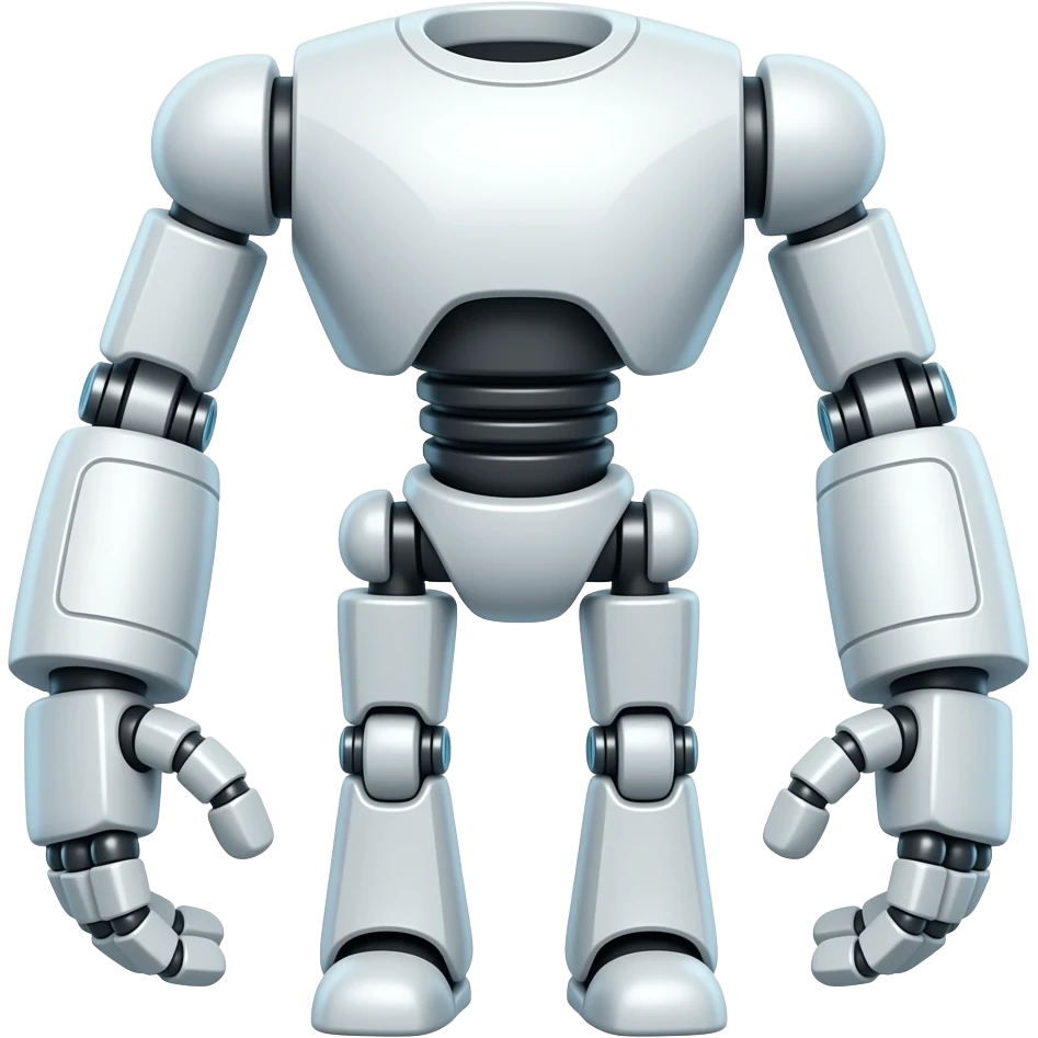 Robot right limbs emoji