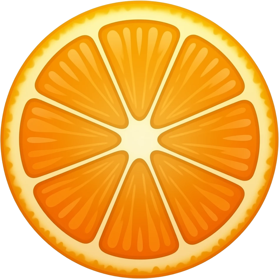 orange slicing emoji