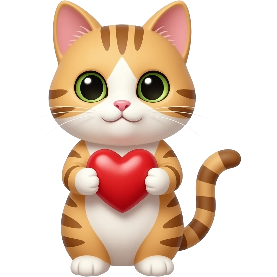 Kitty heart emoji
