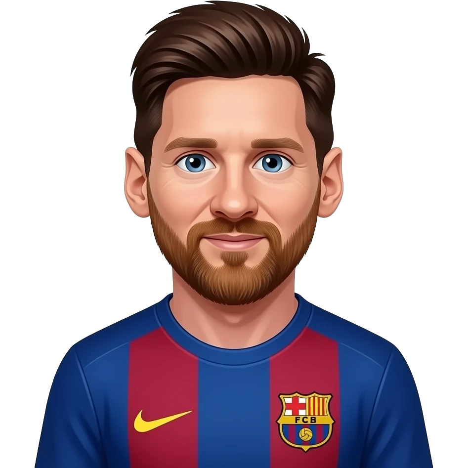 messi barcelona emoji