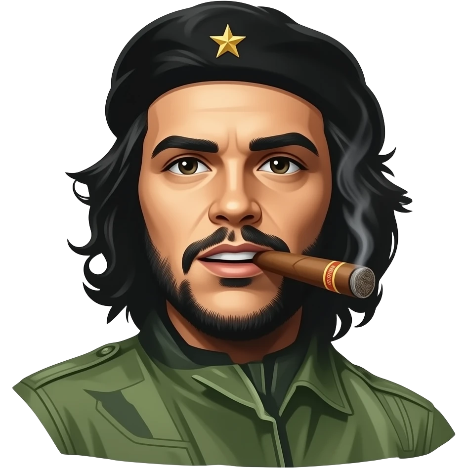 che guevara smile big cigar emoji