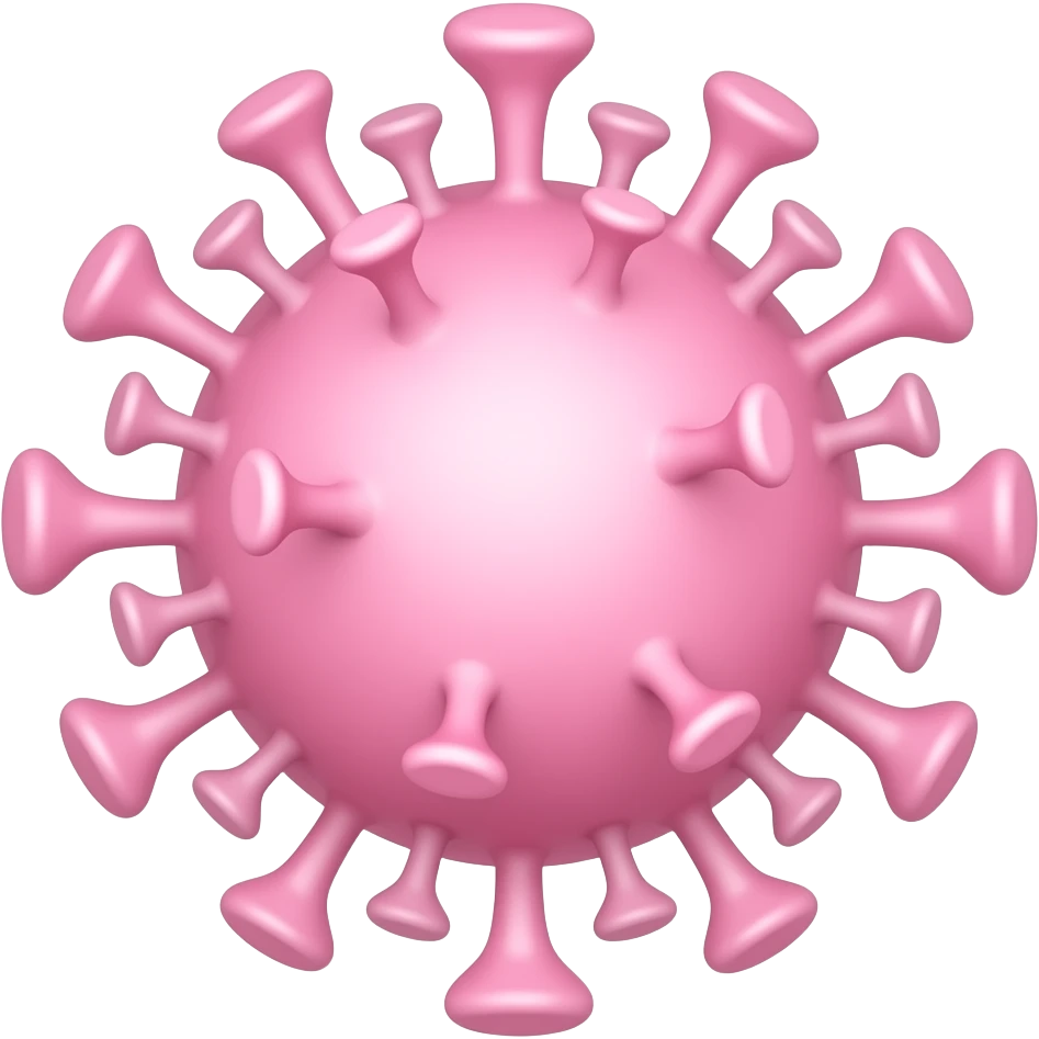 PASTEL pink VIRUS emoji