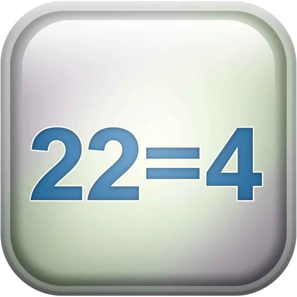 2+2=4 emoji