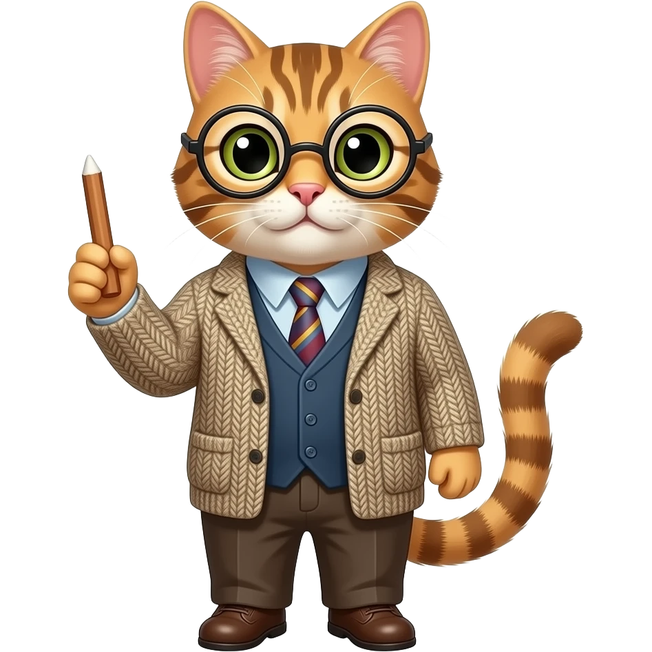 зроби вчителя в образі кота emoji