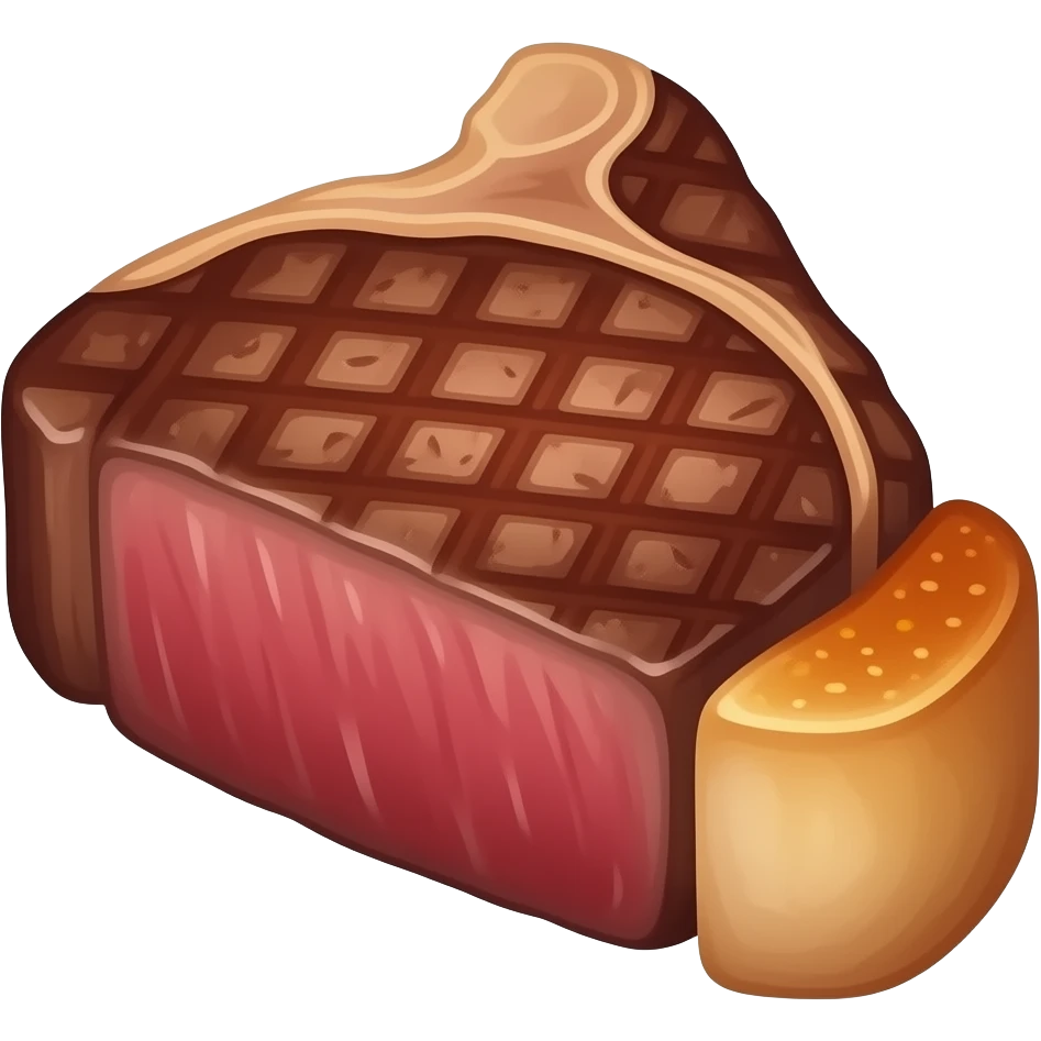 Cooked steak emoji