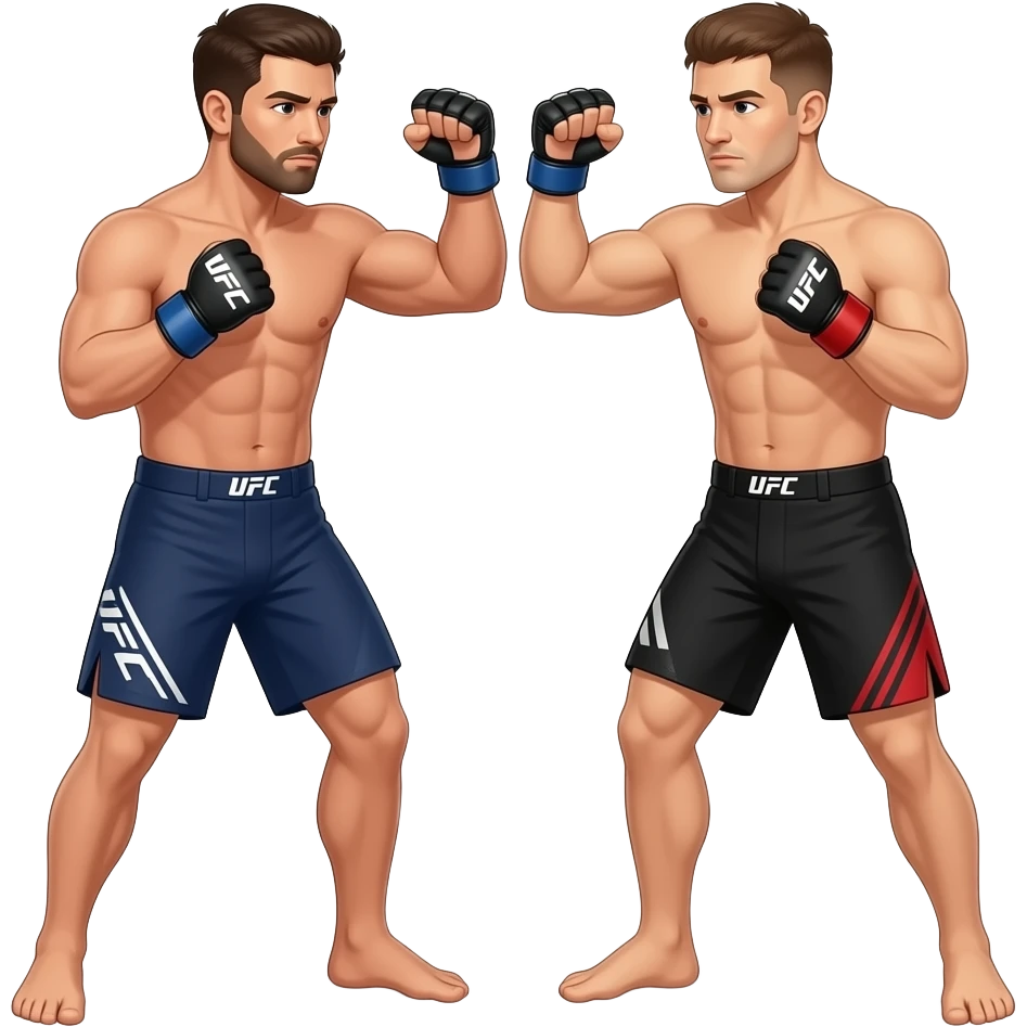 MMA between two men emoji