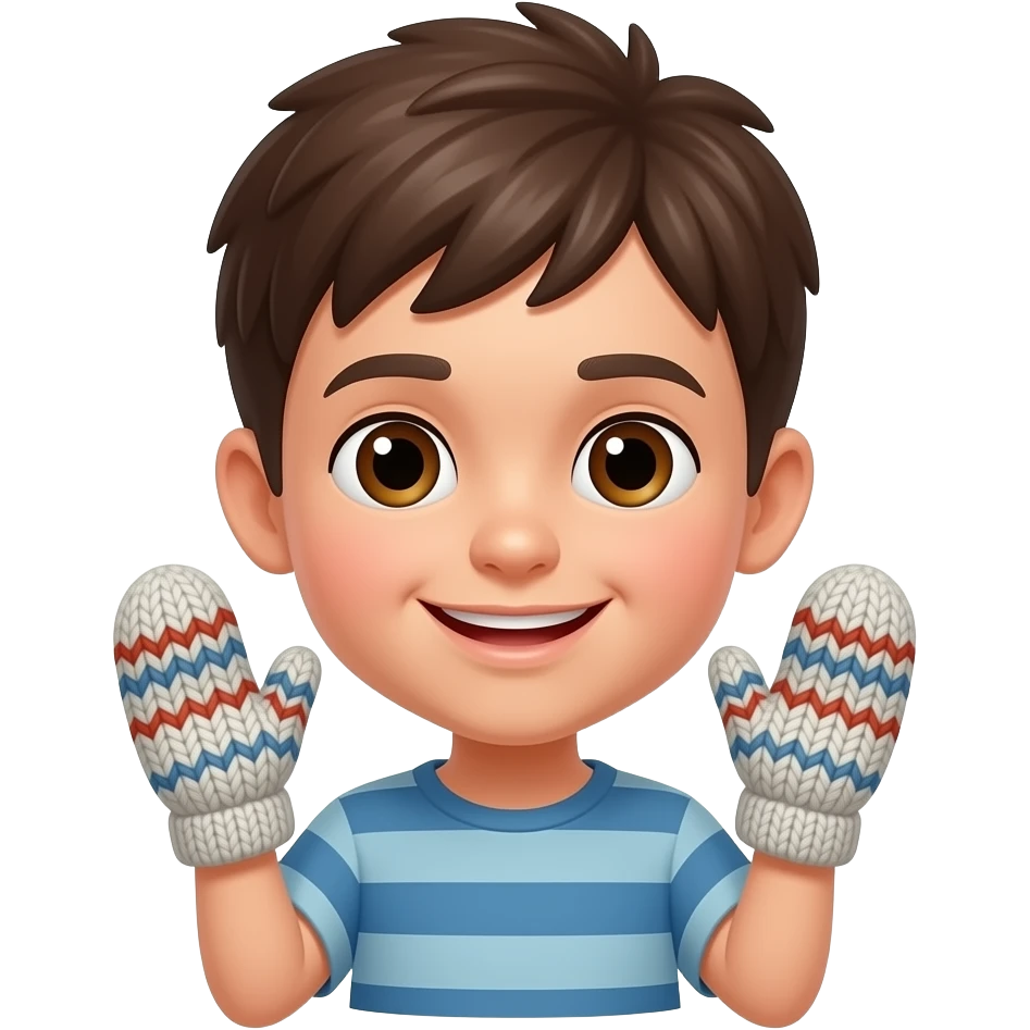Мальчик варежка emoji