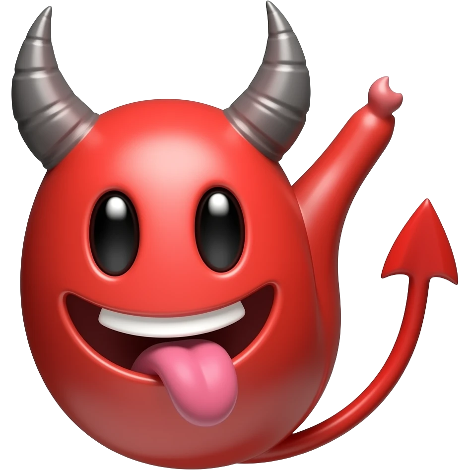 Devil penis emoji