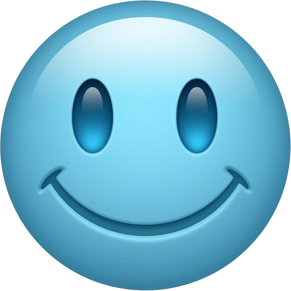 A smiley emoji is not a person, but a smiley face   Smiley face of the element of Water.  elemental emoji
