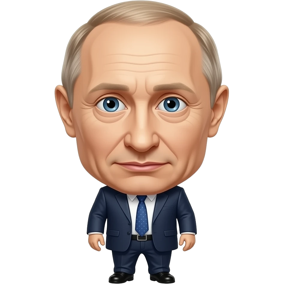 Valdimir Putin (in the style like a doll with a big head but small body) emoji