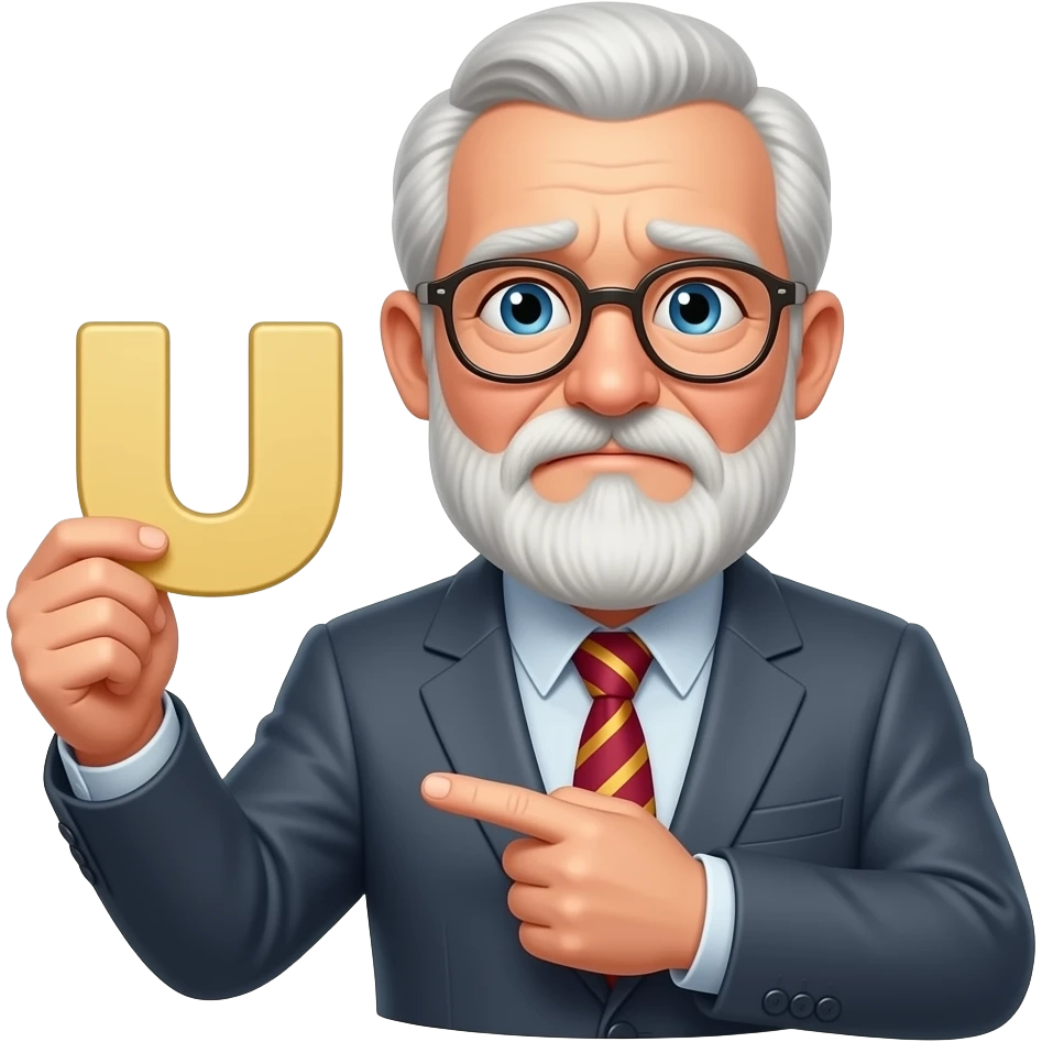 Unlucky uncle letter u emoji
