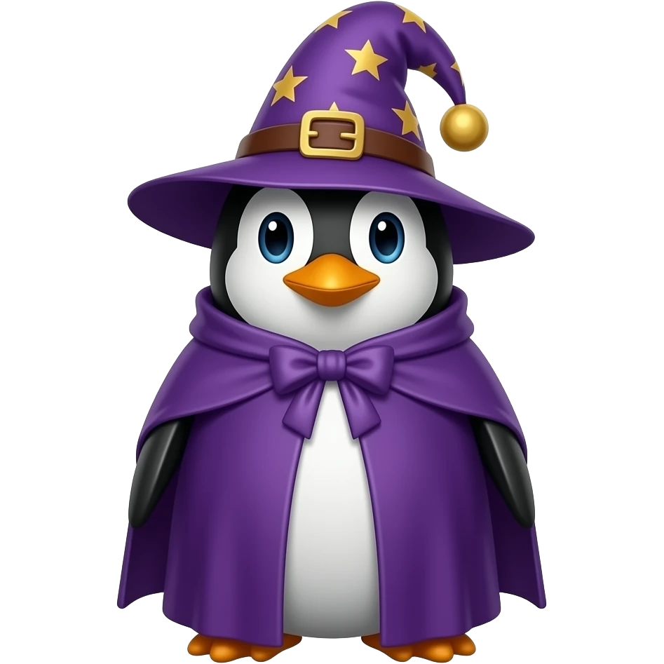 Penguin Wizard emoji