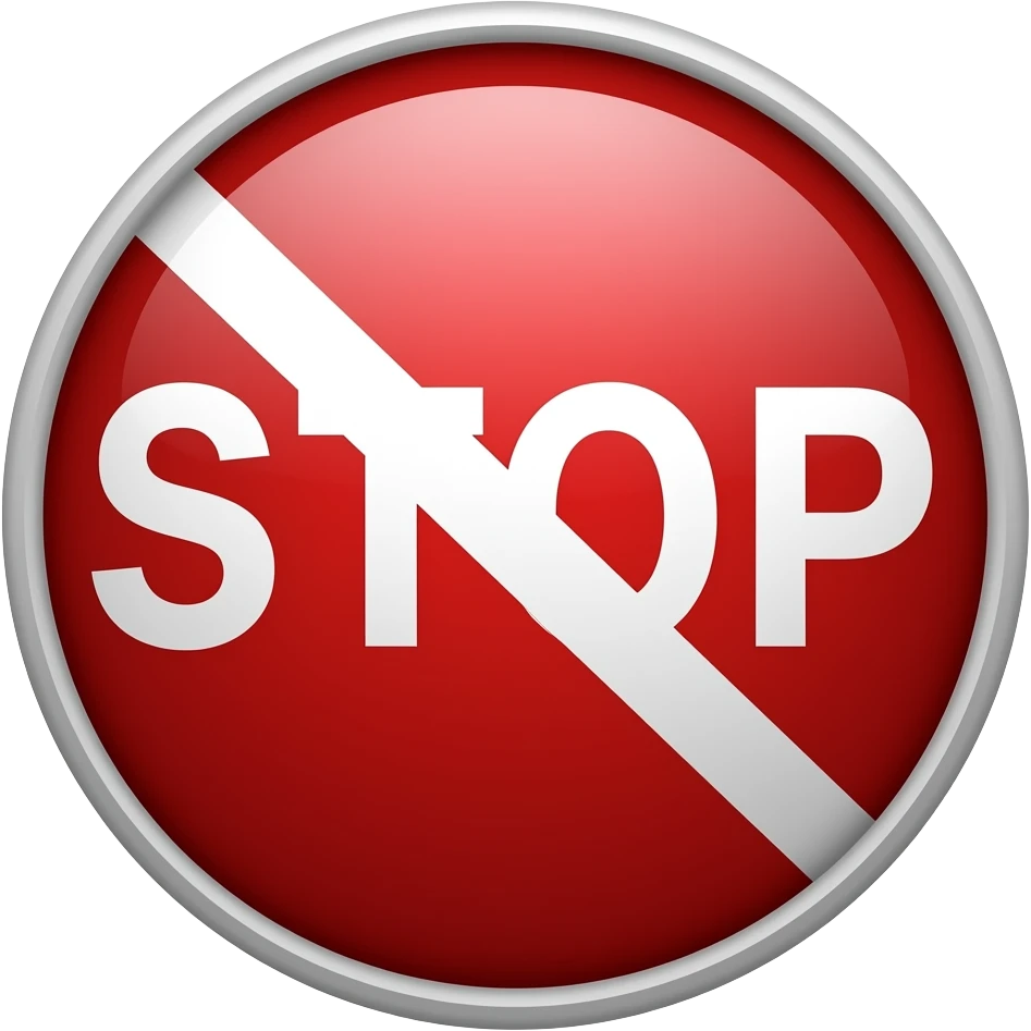 Stop emoji