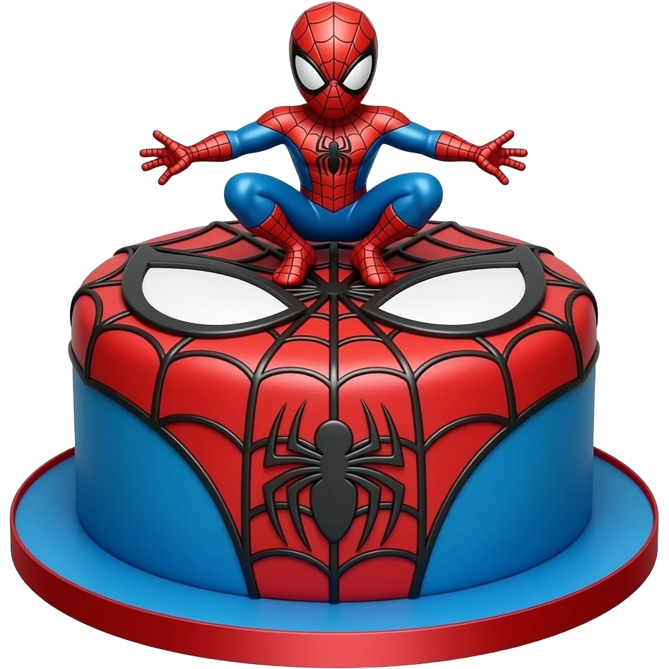 Spidermans Cake emoji