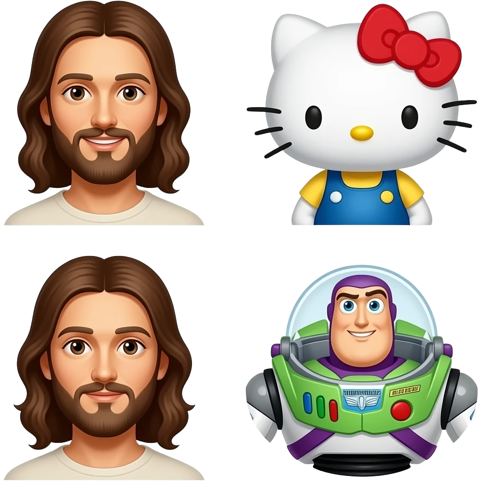 jesus hello kitty buzz emoji