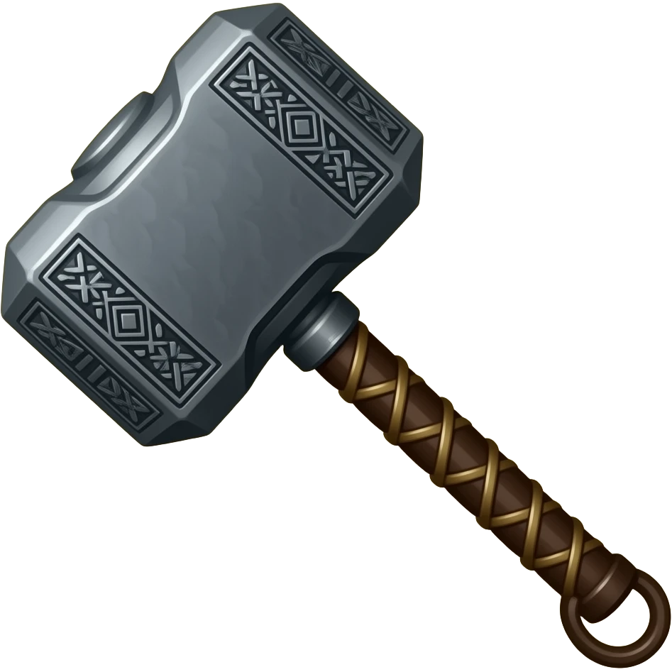 Thor’s hammer emoji