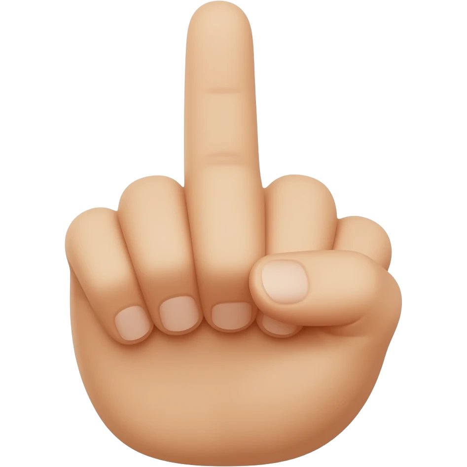 AROACE middle finger emoji